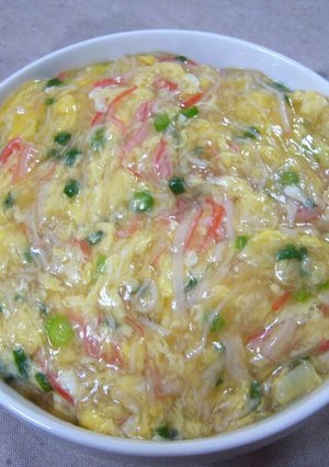 卵とかにかまの中華あんかけ丼-レシピのメイン写真