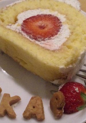 ロールケーキの生地作り-レシピのメイン写真