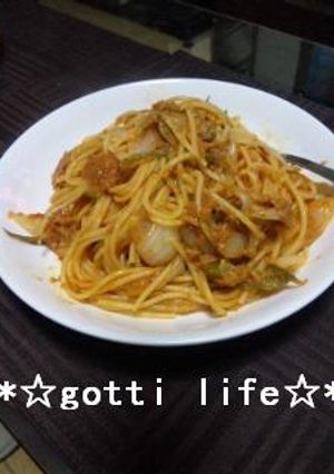 ツナ缶とケチャップで☆簡単パスタ-レシピのメイン写真