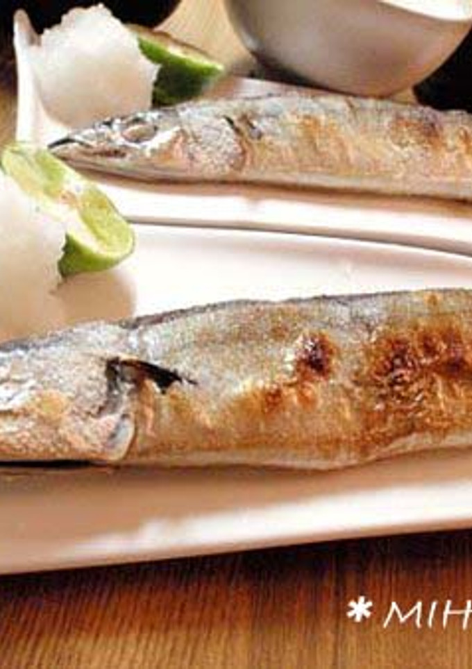 解凍でもジューシィ！さんまの塩焼き-レシピのメイン写真