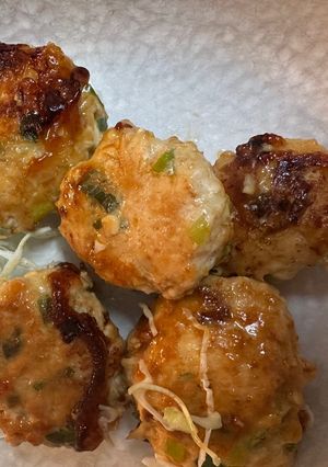 お弁当用 鶏とえのきのつくねバーグ-レシピのメイン写真