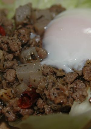 豚ひき肉とこんにゃく炒め☆ガパオ風-レシピのメイン写真