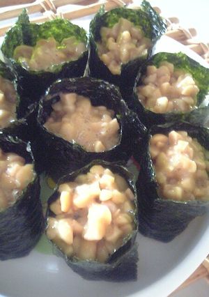 お子さんも食べやすい♪納豆の軍艦巻き-レシピのメイン写真