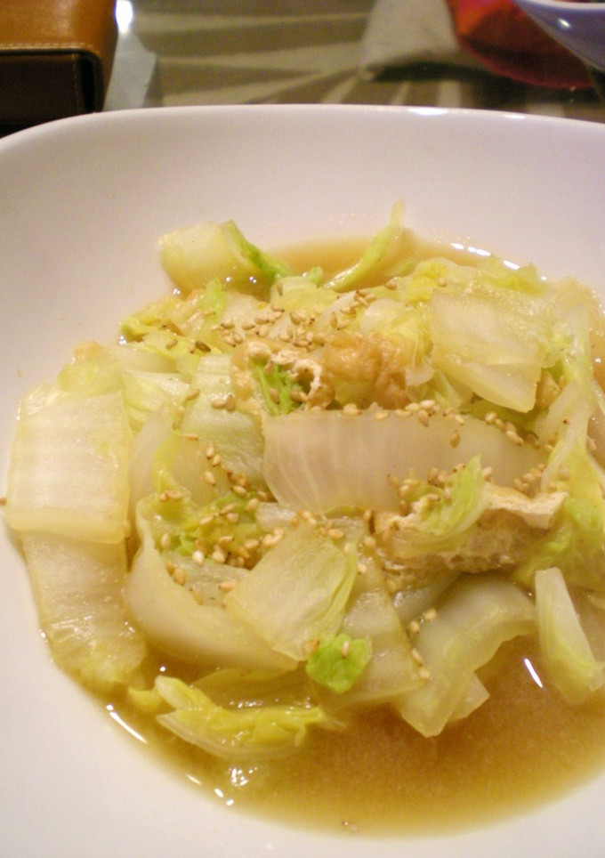 かき醤油de白菜と油揚げのさっと煮-レシピのメイン写真
