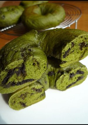 抹茶オレオベーグル-レシピのメイン写真