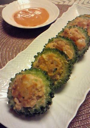 豆腐入り☆ゴーヤの肉詰め-レシピのメイン写真