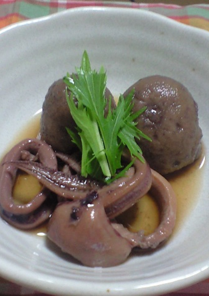 イカと冷凍サトイモの煮付け-レシピのメイン写真