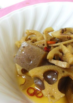 れんこんとこんにゃくのさっと煮-レシピのメイン写真