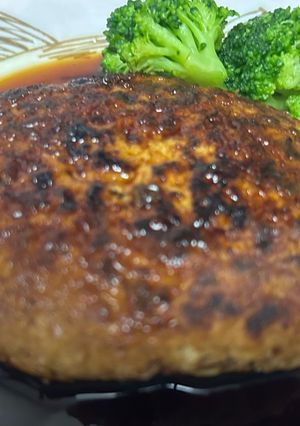 【低糖質】刺身のつまで豆腐ハンバーグ-レシピのメイン写真