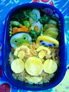 アンパンマンオムライス弁当☆キャラ弁-レシピのメイン写真