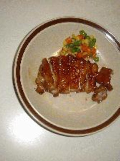 鶏肉のなべ照り焼き ミックスベジタブル添え-レシピのメイン写真