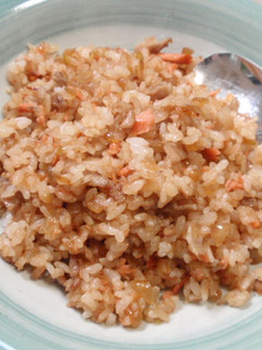 豚バラ鮭チャーハン-レシピのメイン写真