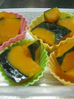 レンジでかぼちゃ煮-レシピのメイン写真