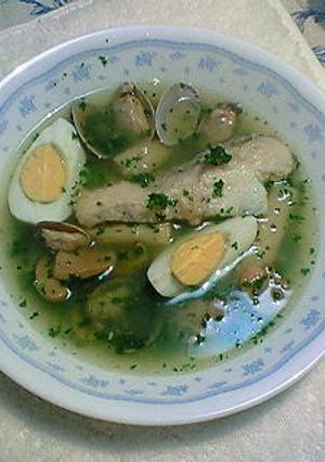 スペイン風白身魚のグリーンソース煮-レシピのメイン写真