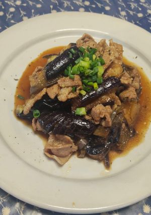 簡単🌟茄子と豚バラ肉の焼肉のたれ炒め-レシピのメイン写真