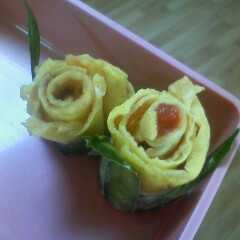 รูปของ おめでとう＊ありがとう★卵でお花