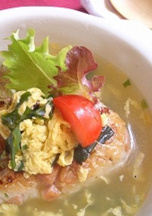 チーズ焼きおにぎりのスープ飯-レシピのメイン写真