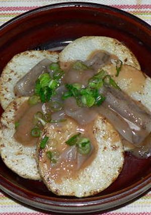 山芋のバターソテー、イカの塩辛載せ-レシピのメイン写真