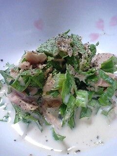 簡単☆セロリの葉とツナのサラダ-レシピのメイン写真