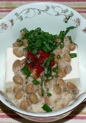 豆と豆と豆のおつまみ、納豆・豆腐・豆板醤-レシピのメイン写真