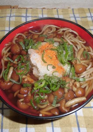 年越しにどうぞ♪魅惑のなめこおろし蕎麦-レシピのメイン写真