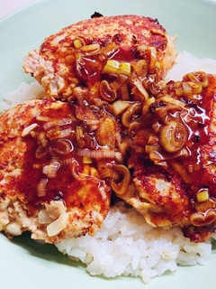 ネギだれハンバーグ丼-レシピのメイン写真