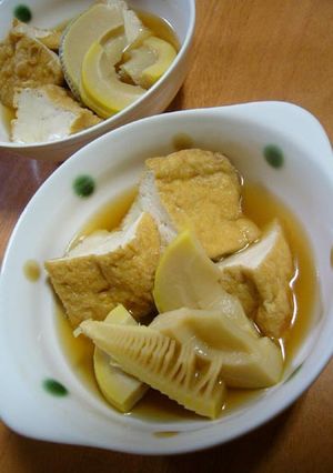 たけのこと厚揚げ煮♪煮るだけ！-レシピのメイン写真