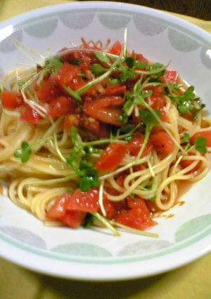 こくうまサッパリ☆トマト冷製パスタ-レシピのメイン写真