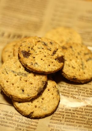 チョコ入り米ぬかビスケット-レシピのメイン写真
