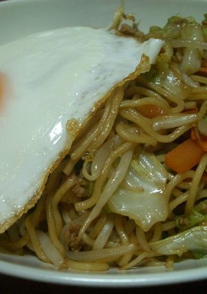我が家の焼きそば　豚挽き肉でも旨い！-レシピのメイン写真