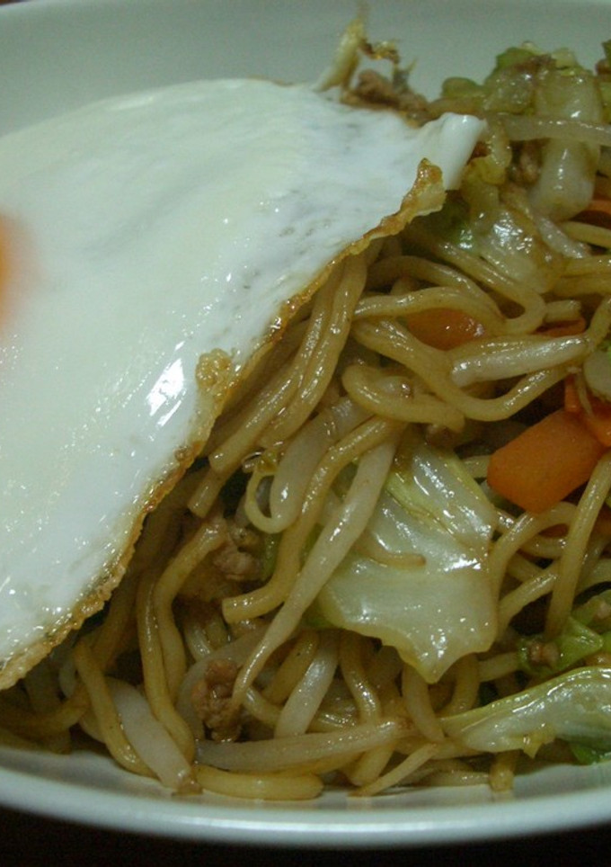 我が家の焼きそば　豚挽き肉でも旨い！-レシピのメイン写真