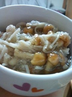 お腹に優しいなめことエノキのみぞれ和え-レシピのメイン写真