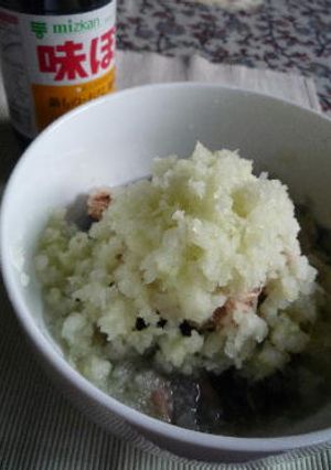 ぶっかけぽん☆　黒豆とツナのおろし和え-レシピのメイン写真