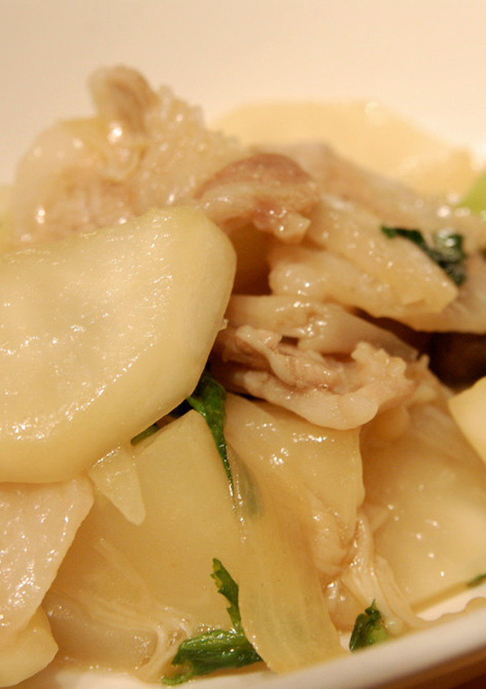 簡単☆かぶと豚バラの麺つゆ炒め-レシピのメイン写真