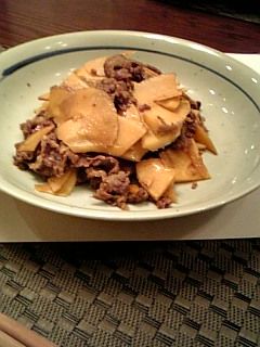 たけのこと牛肉の煮物-レシピのメイン写真