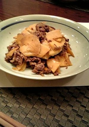 たけのこと牛肉の煮物-レシピのメイン写真