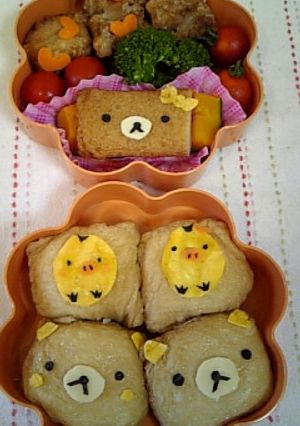キャラ弁リラックマ　運動会やピクニックに-レシピのメイン写真