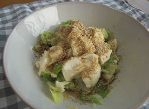 簡単ヘルシー♪ゆでキャベツと豆腐のサラダ-レシピのメイン写真