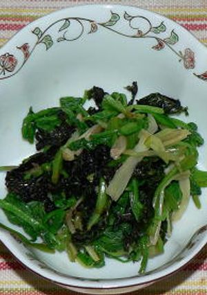 セリと焼海苔の梅酢和え-レシピのメイン写真
