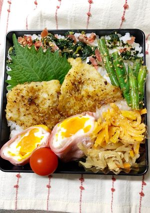 8/26ﾖｯﾁｬﾝ☆白身魚のフライお弁当-レシピのメイン写真
