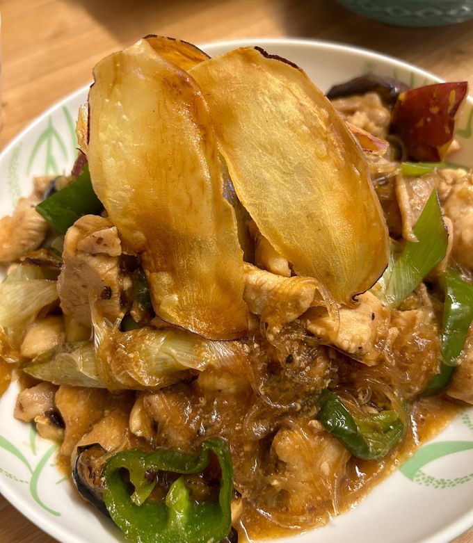 サツマイモと野菜の味噌炒め-レシピのメイン写真