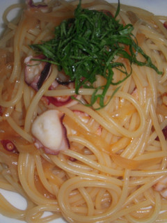 スパゲティー(蛸とニンニクのコンソメ味)-レシピのメイン写真