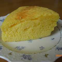 รูปของ ホットケーキＭＩＸで簡単チーズ風味ケーキ