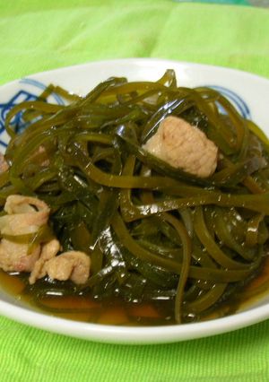 　切り昆布とバラ肉の煮物　おいしい!!-レシピのメイン写真
