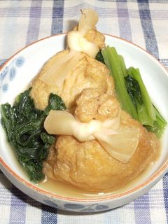 鶏と海老入り!具だくさん巾着の煮びたし☆-レシピのメイン写真