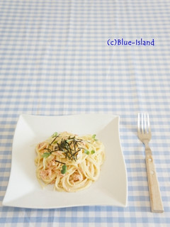 鮭フレーク♪和風サーモンクリームパスタ♪-レシピのメイン写真