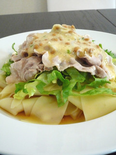 冷製 納豆豚うどん-レシピのメイン写真