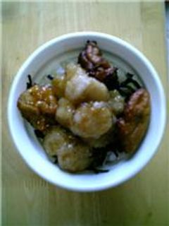 帆立の揚げ煮丼-レシピのメイン写真