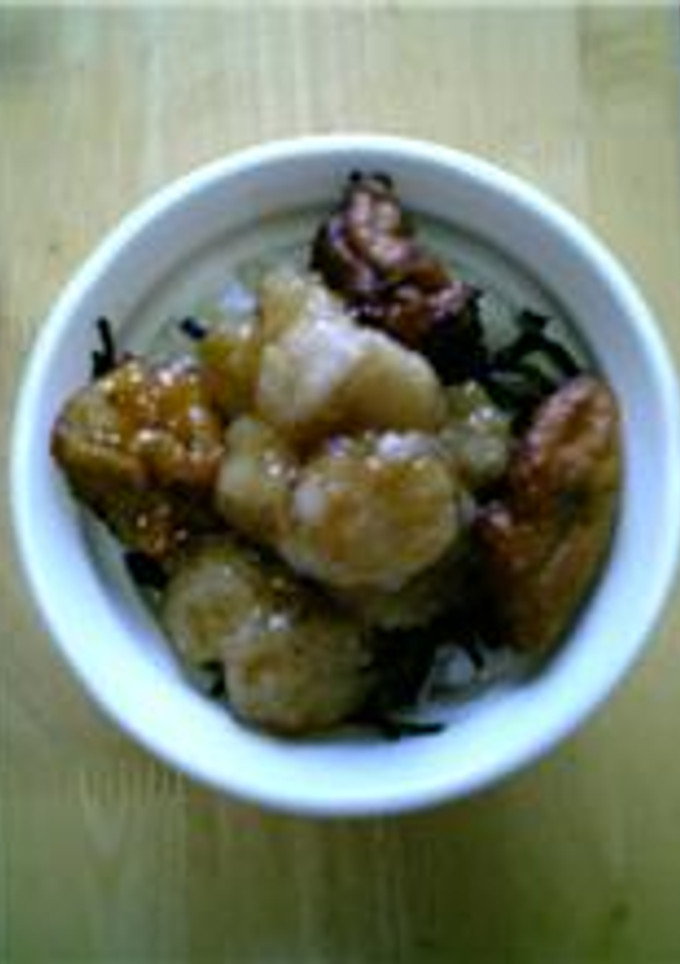 帆立の揚げ煮丼-レシピのメイン写真