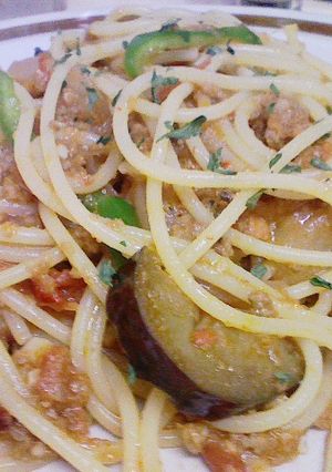 辛口ミートソーススパゲッティ-レシピのメイン写真